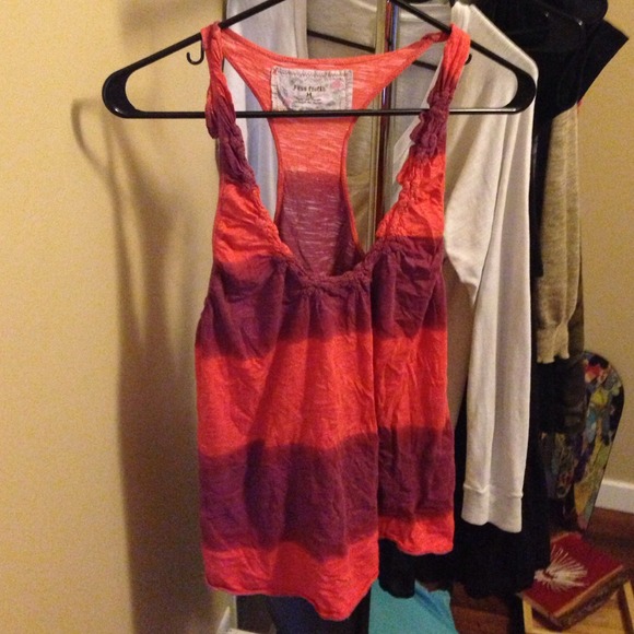 Free People stripped razor back tank top