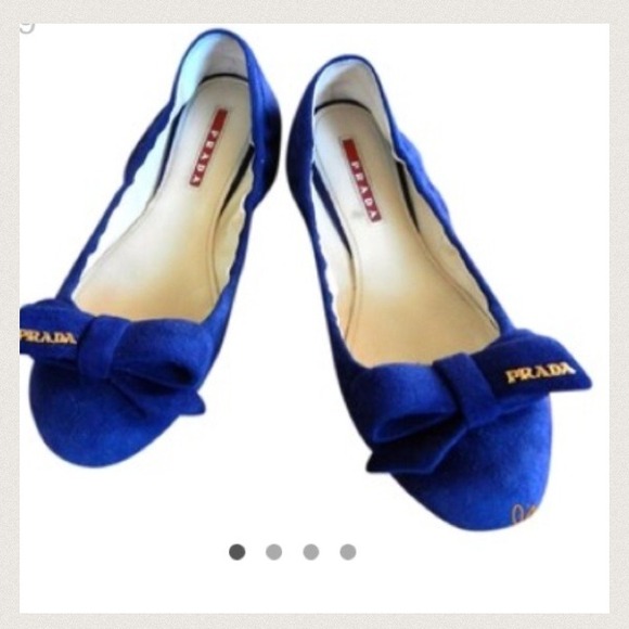 Prada flats worn once size 6.5
