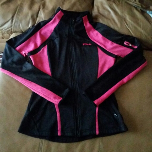 Black and hot pink sport jacket