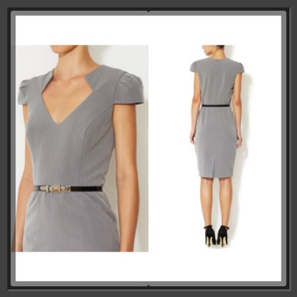 ⭐️RARE⭐️Ava & Aiden Cap-sleeve Sheath Midi Dress - Picture 4 of 4