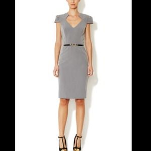 ⭐️RARE⭐️Ava & Aiden Cap-sleeve Sheath Midi Dress