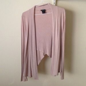 Wet Seal light-weight pink-beige cardigan