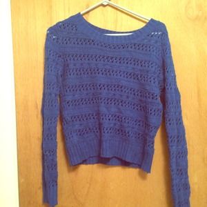 Blue long sleeve sweater