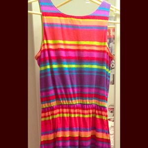 Long multi color dress