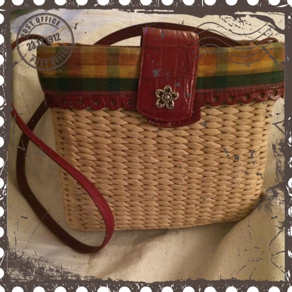 Brighton straw basket purse