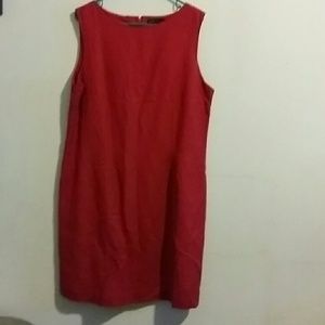 Red Knee Length Dress