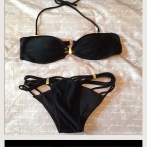 Black strappy bikini sexy!!!!