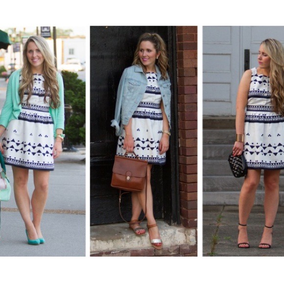 SOLD J.crew linen dress & pink asos scallop