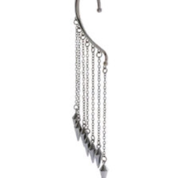 SOLD------Gunmetal Gothic Punk Ear Cuffs NWOT - Picture 3 of 4