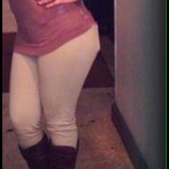 Dark beige pants stretch