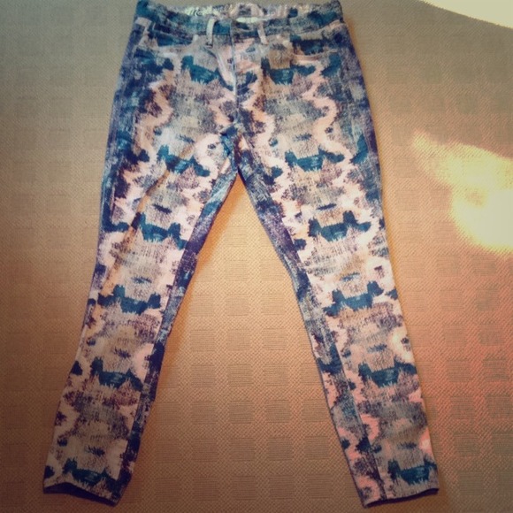 Madewell printed cropped pant