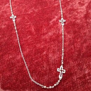 18" Gold Cross Necklace