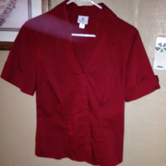 Red blouse