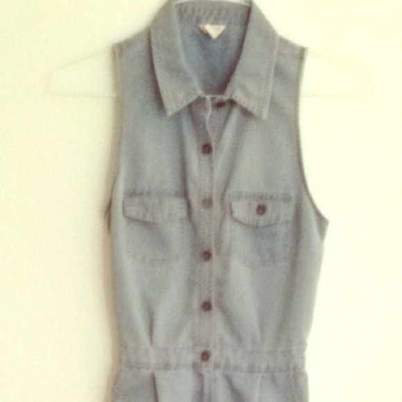 Forever 21 denim romper