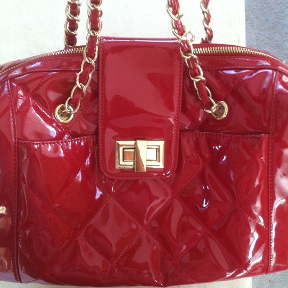 Red handbag
