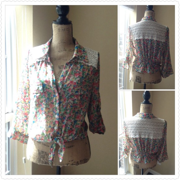 Vintage mini floral tops.