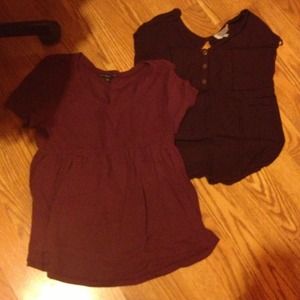urban outfitters maroon tops bundle
