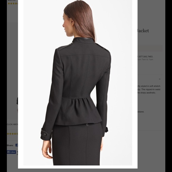 *HOST PICK*Burberry jersey jacket with patent trim - Picture 2 of 3