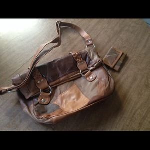 Matching Set! Multicolor Leather Purse & Wallet