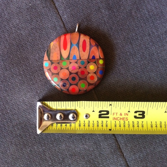 Colored pencil pendant for necklace - Picture 1 of 3