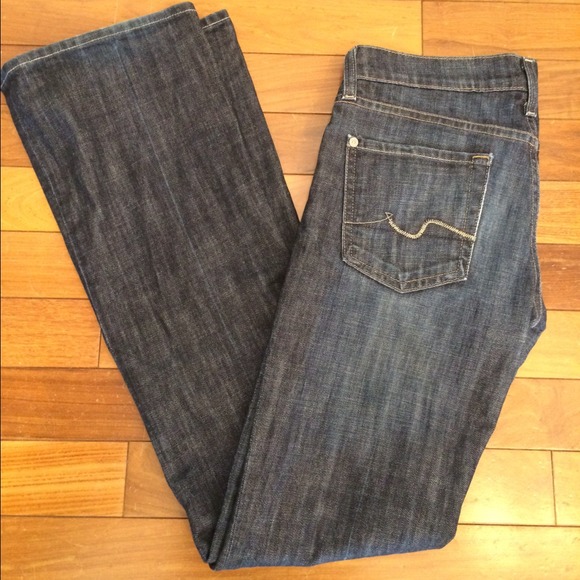 7 For All Mankind Organic Denim Jeans 25 - Picture 2 of 4