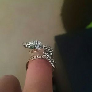 Snake gold colored ring