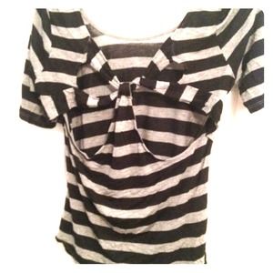 Eye candy open butterfly back top