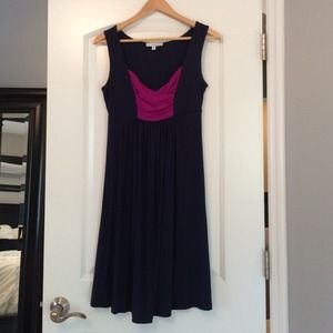 Navy & pink dress