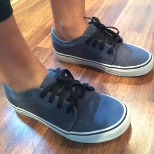Teal Colored Vans Sneakers