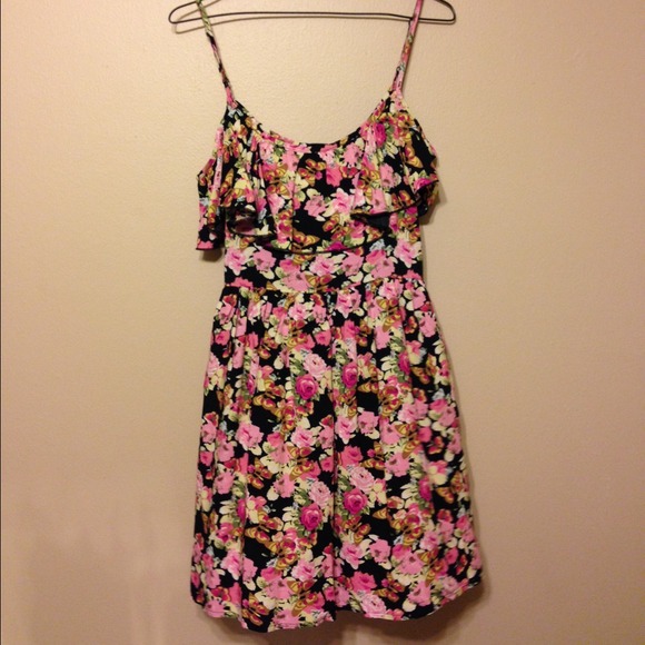 Floral off the shoulder dress