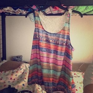 Multi-colored crotchet top!