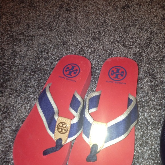 Tory Burch Wedge Flip Flops