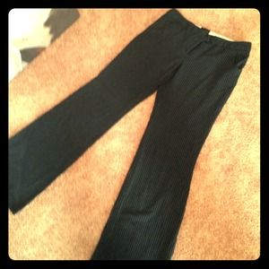 BLACK AND WHITE PINSTRIPE SLACKS