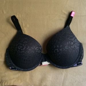 VS PINK New Leopard Push up - gray