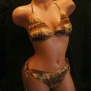 BIKINI SET LARGE 11/12 BROWN MULTICOLOR