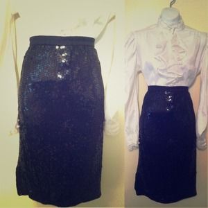 ⚡FLASH SALE⚡Vintage Sequin Pencil Skirt!