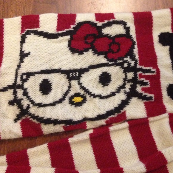 77% off Hello Kitty Accessories - Hello Kitty knitted scarf. from Mks c...