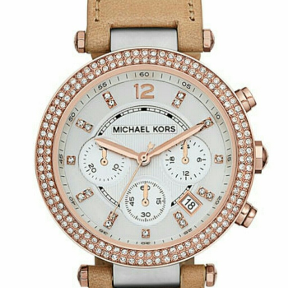 *WANTED* MK rose gold leather parker watch