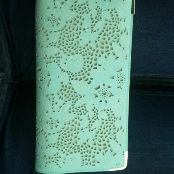 Mint green wallet