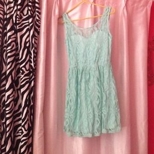 Mint green LA Hearts dress