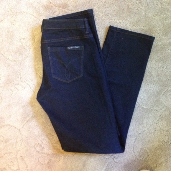 Dark blue Calvin Klein jeans. Size 10