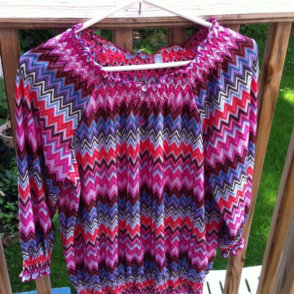 NY COLLECTION multiple colored top. Women's XL