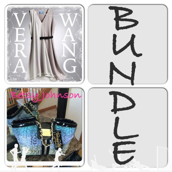 Simply Vera Vera Wang Dresses & Skirts - Simply Vera Taupe dress & Betsy Johnson bag