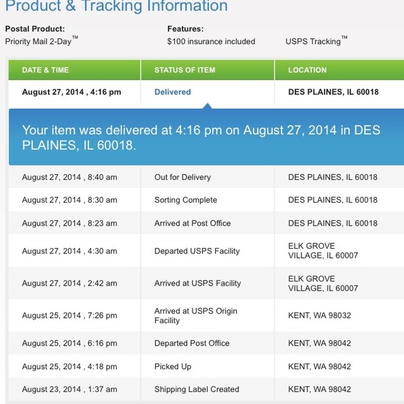 Tracking info
