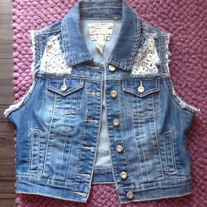 Jean jacket vest
