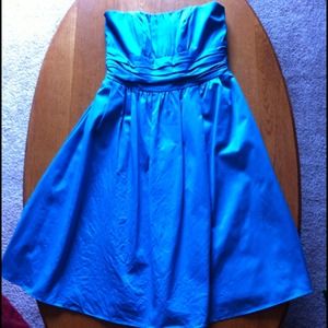 David's Bridal Turquoise blue dress