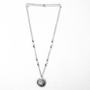 Silver locket necklace