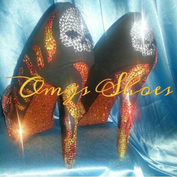Custom Biker Babe Heels All Sizes
