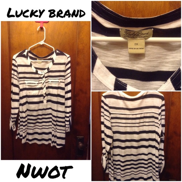 NWOT Lucky brand plus size long sleeve tee-2xl