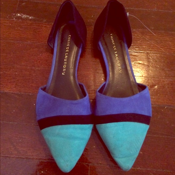Chinese Laundry Shoes - Chinese laundry indigo and turquoise flats